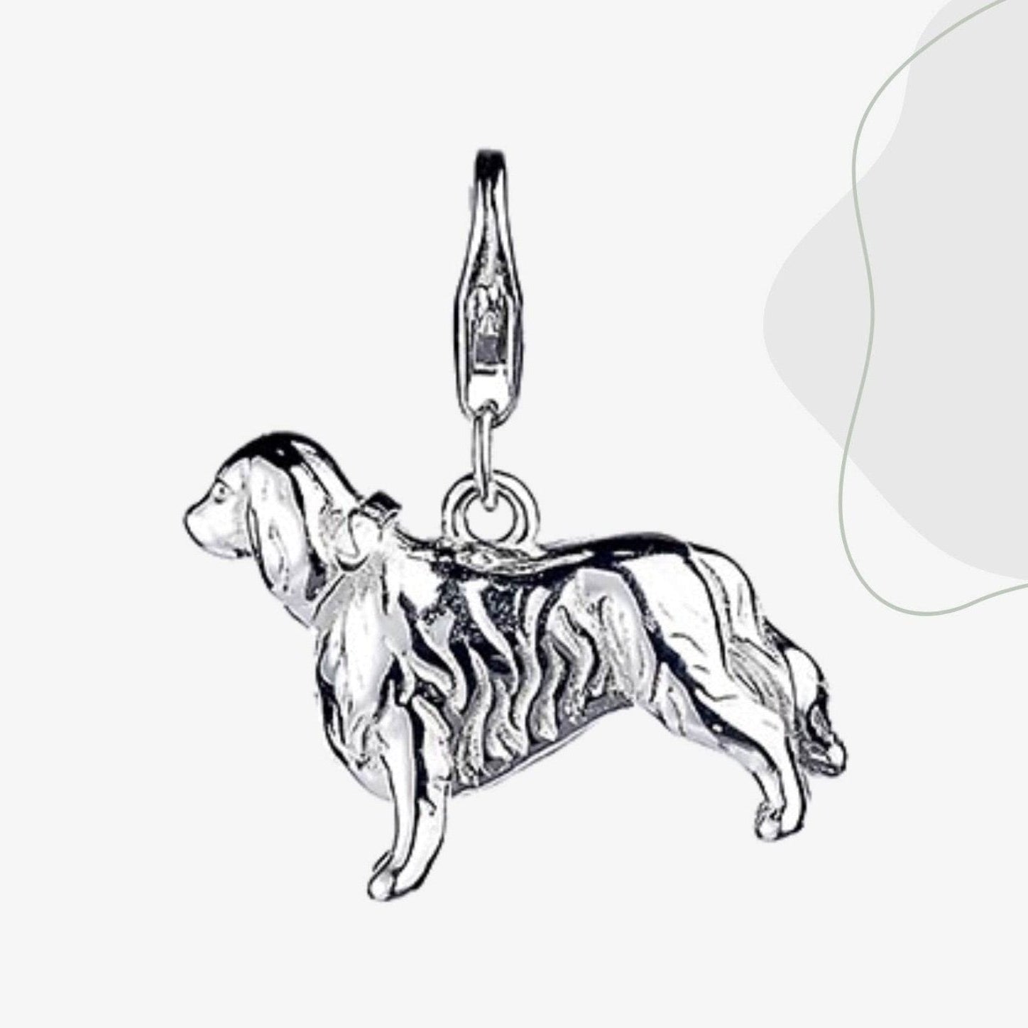 King Charles Spaniel Silver Charm - MYLEE London