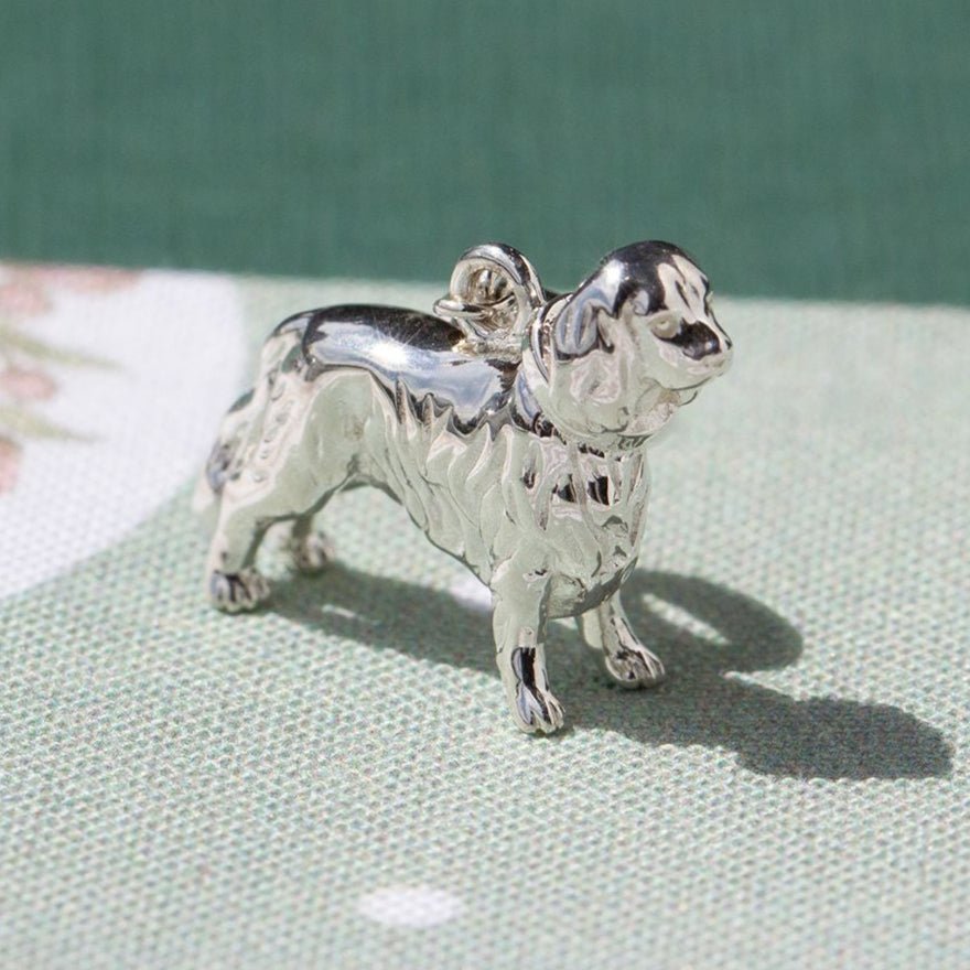 King Charles Spaniel Silver Charm - MYLEE London