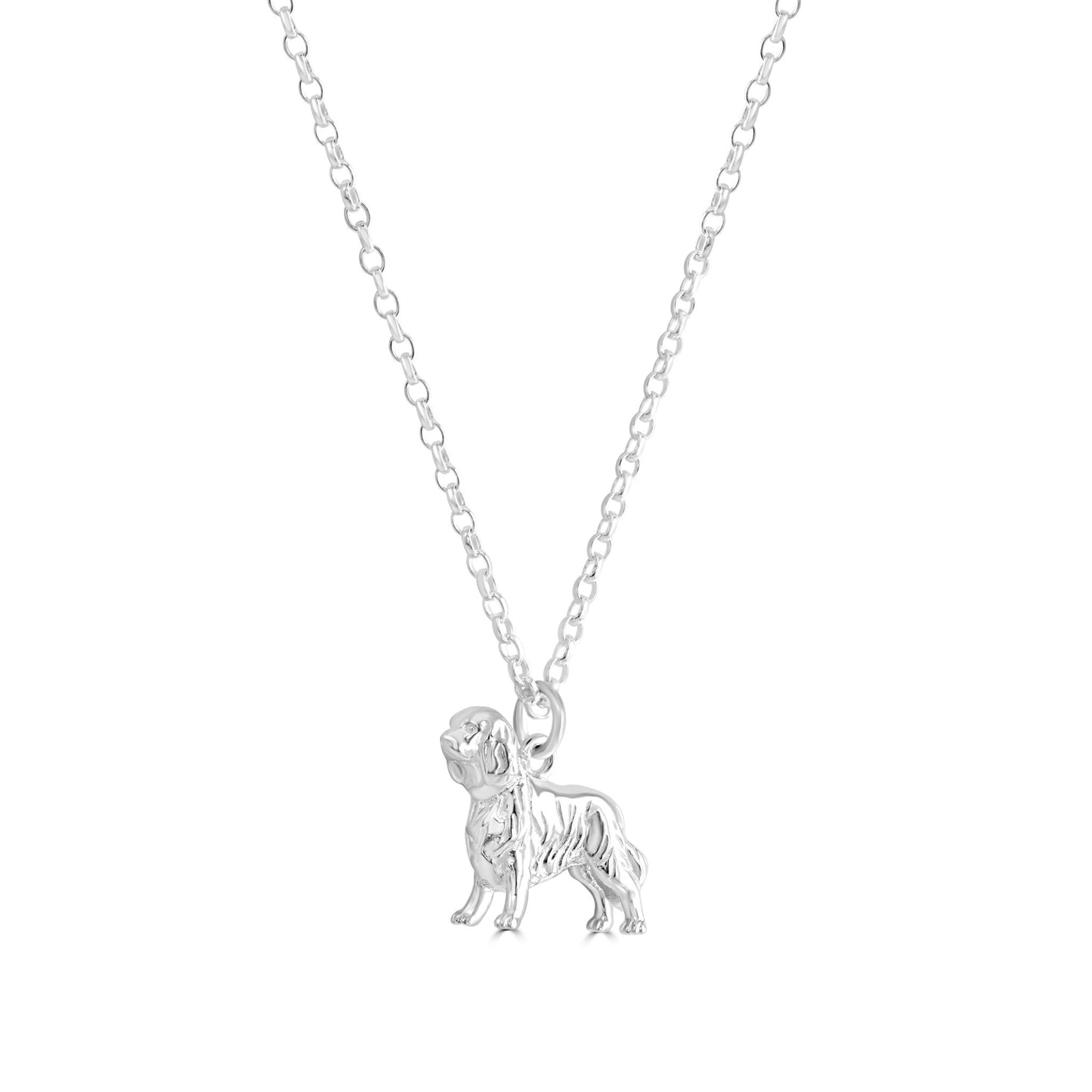 King Charles Spaniel Silver Necklace - Personalised - MYLEE London