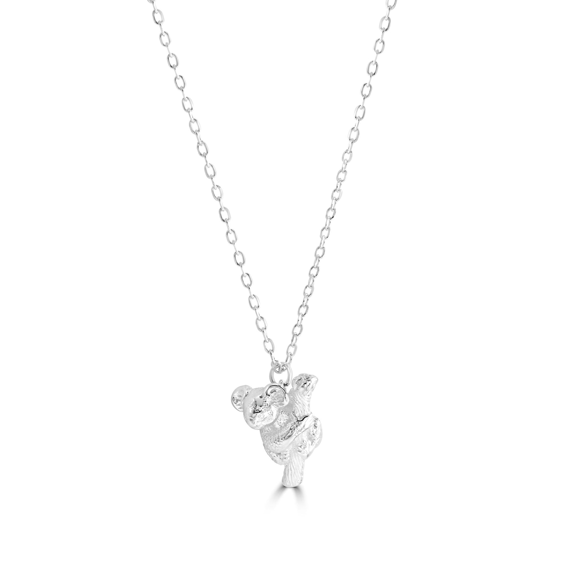 Koala Silver Necklace - Personalised - MYLEE London