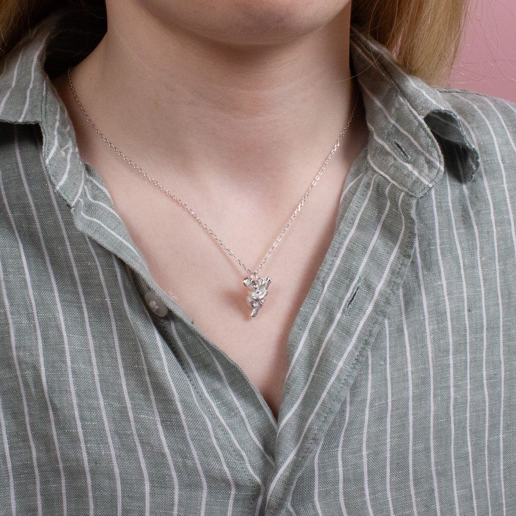 Koala Silver Necklace - Personalised - MYLEE London
