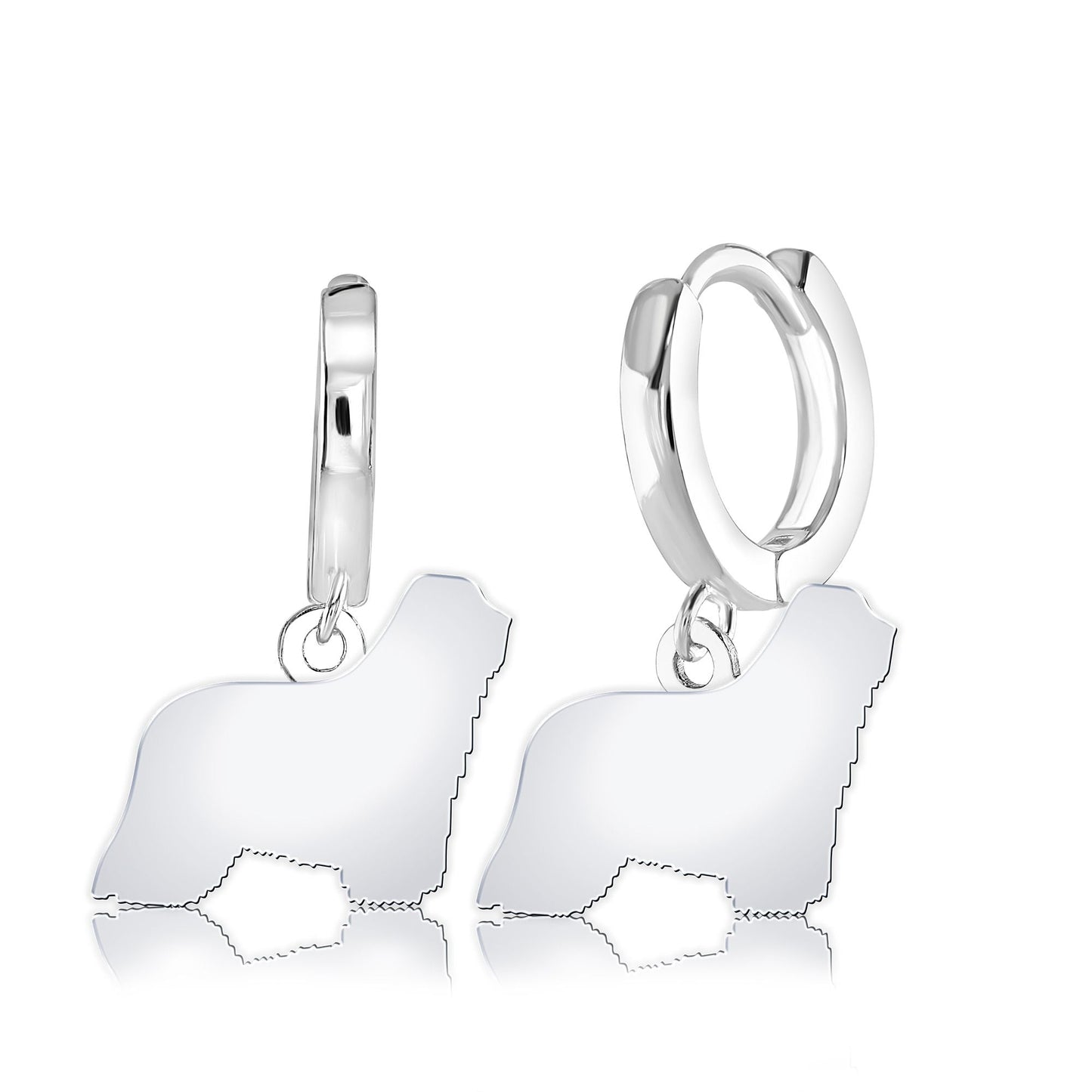 Komodor Silhouette Silver Earrings - MYLEE London