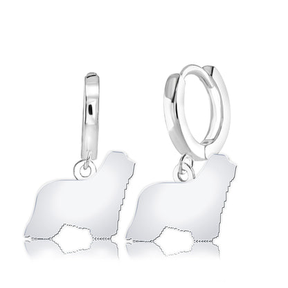 Komodor Silhouette Silver Earrings - MYLEE London