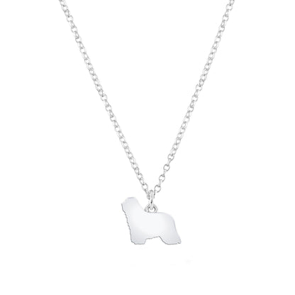 Komodor Silhouette Silver Necklace - Personalised - MYLEE London