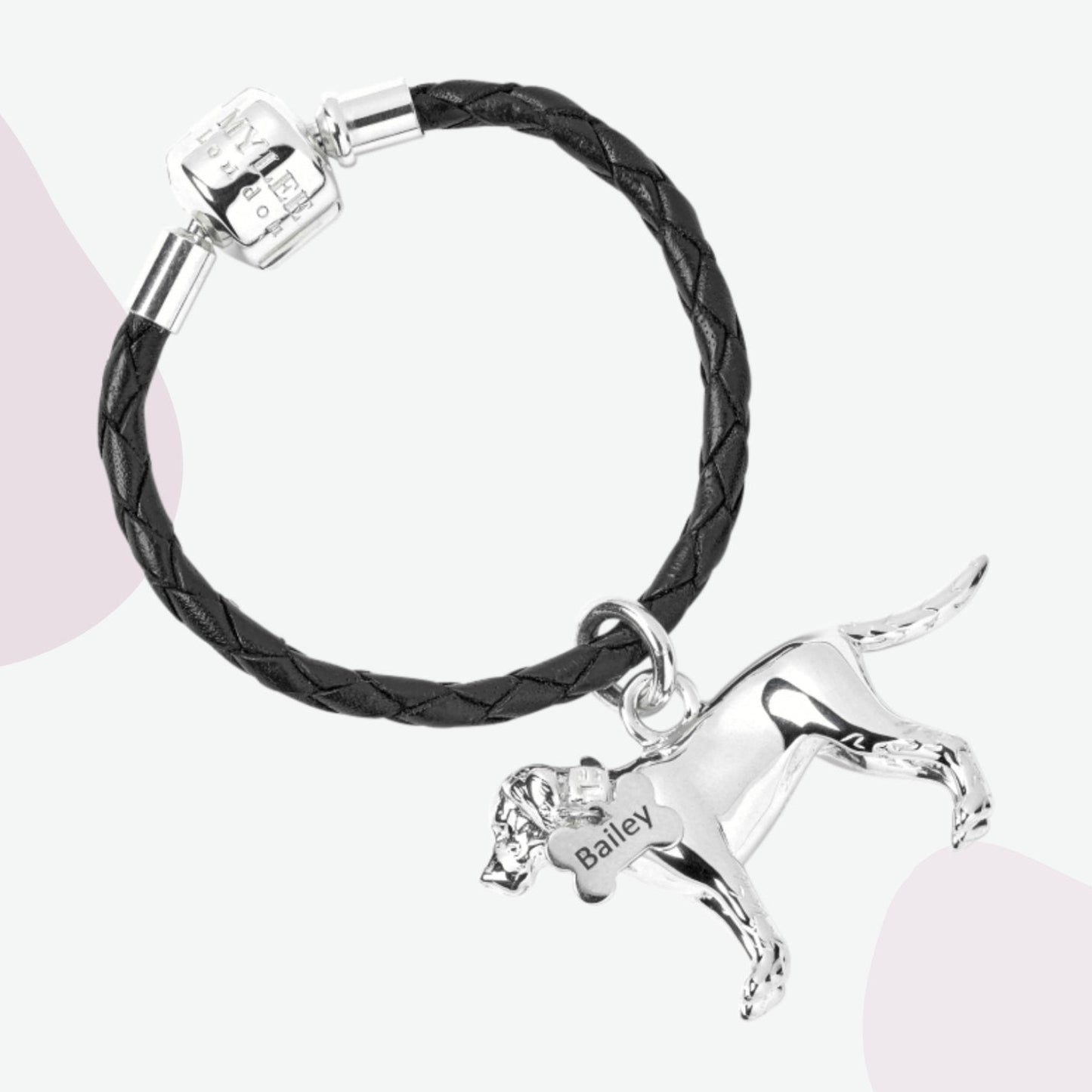 Labrador Silver Keyring - Personalised - MYLEE London
