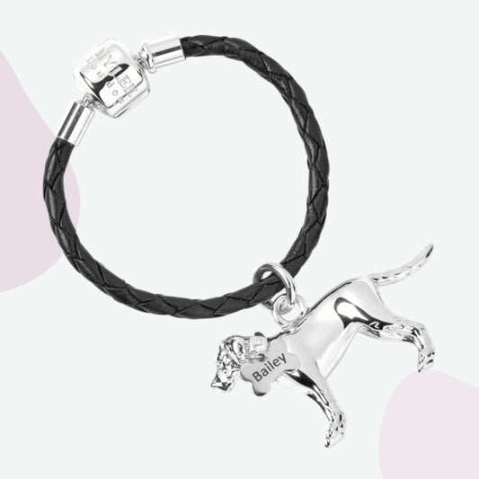 Labrador Silver Keyring - Personalised - MYLEE London
