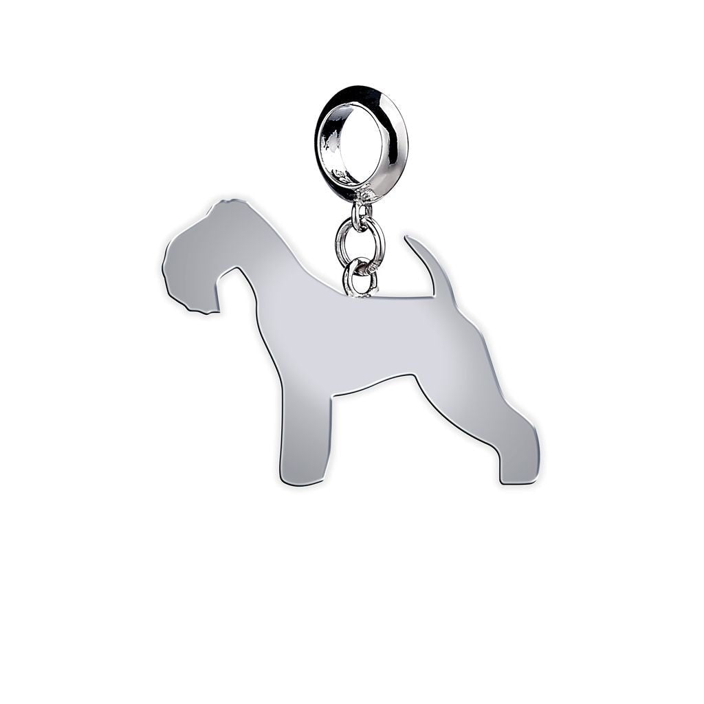 Lakeland Terrier Silhouette Silver Charm - MYLEE London