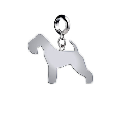 Lakeland Terrier Silhouette Silver Charm - MYLEE London