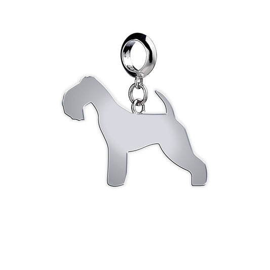 Lakeland Terrier Silhouette Silver Charm - MYLEE London