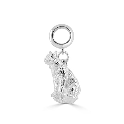 Long - Haired Cat Silver Charm - MYLEE London