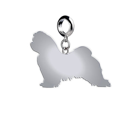 Maltese Silhouette Silver Charm - MYLEE London