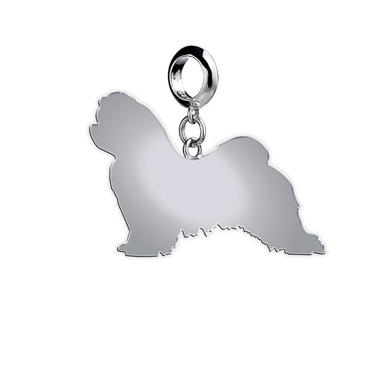 Maltese Silhouette Silver Charm - MYLEE London