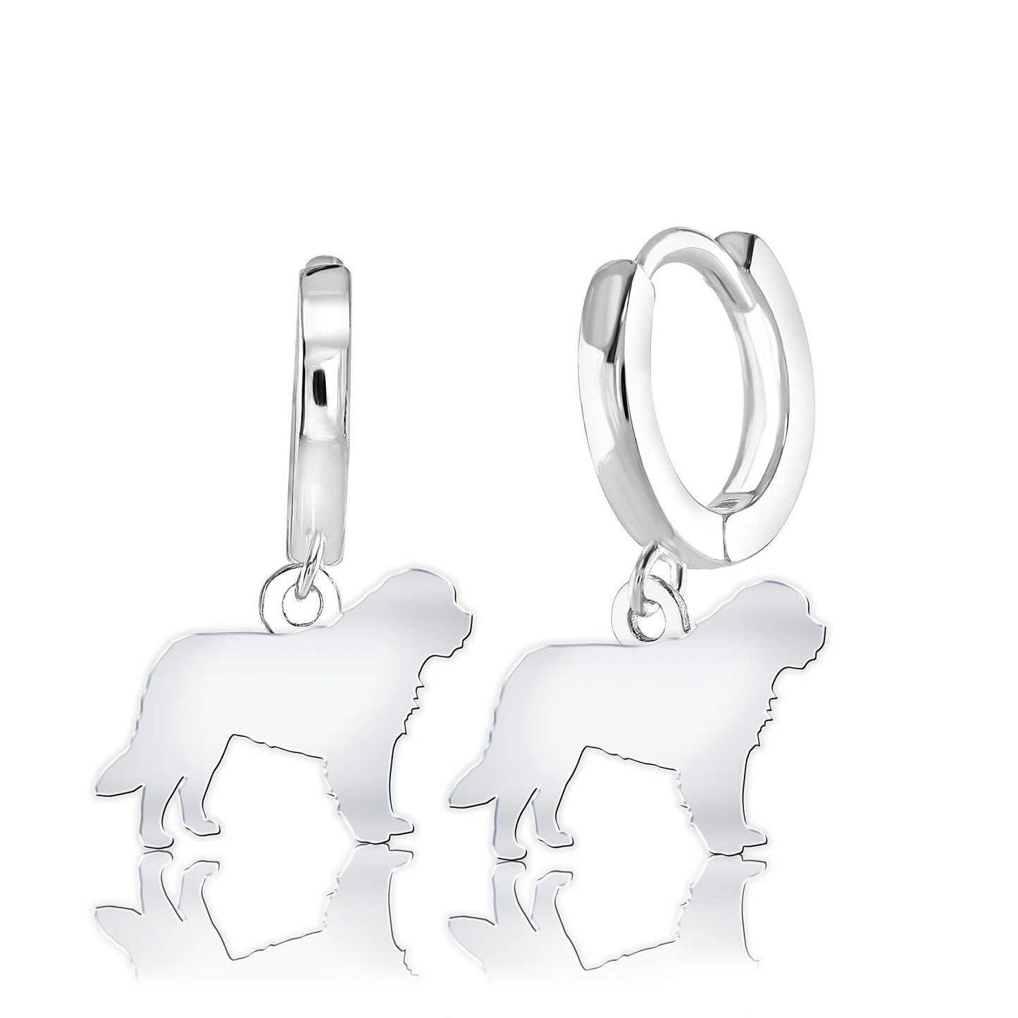 Newfoundland Silhouette Silver Earrings - MYLEE London