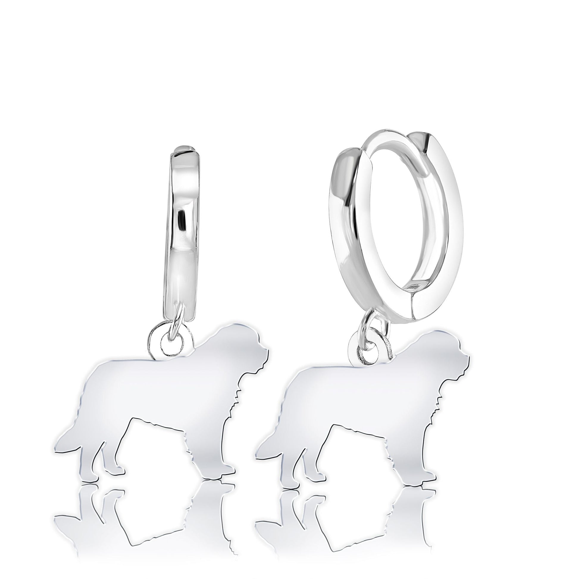 Newfoundland Silhouette Silver Earrings - MYLEE London