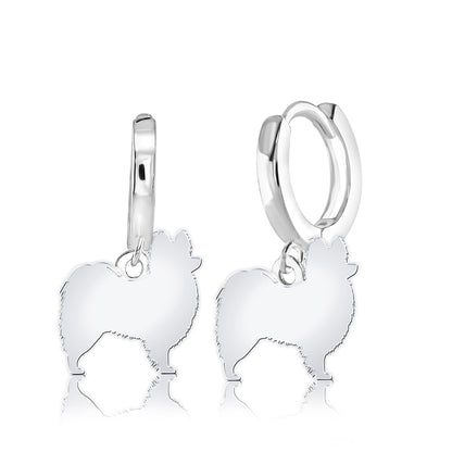 Papillon Silhouette Silver Earrings - MYLEE London