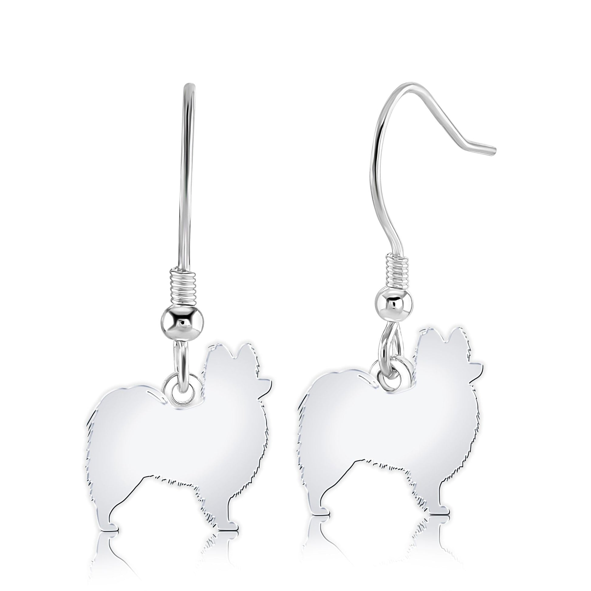 Papillon Silhouette Silver Earrings - MYLEE London