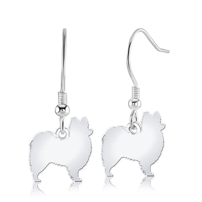 Papillon Silhouette Silver Earrings - MYLEE London