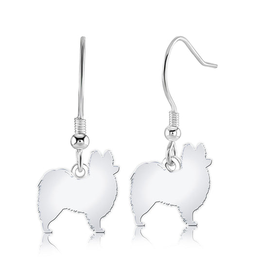 Papillon Silhouette Silver Earrings - MYLEE London