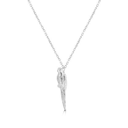 Parrot Silver Necklace - Personalised - MYLEE London