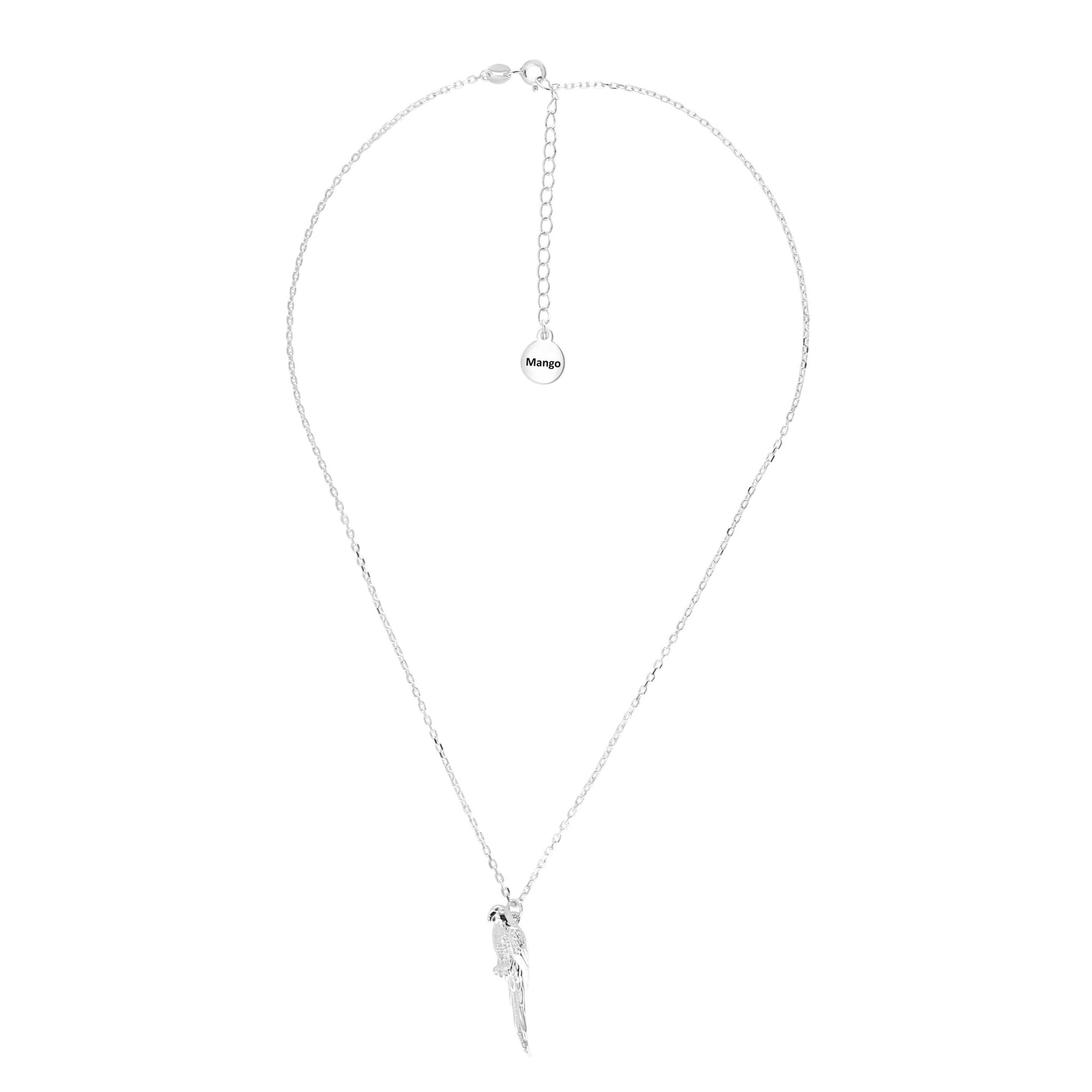 Parrot Silver Necklace - Personalised - MYLEE London