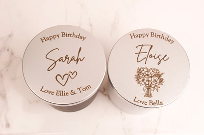 Personalised Candle - Jasmine Scented - MYLEE London
