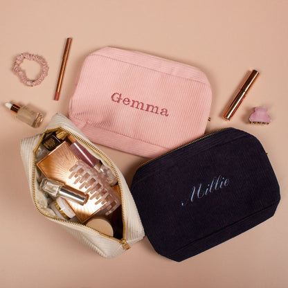 Personalised Embroidered Make - Up Cosmetics Bag - MYLEE London