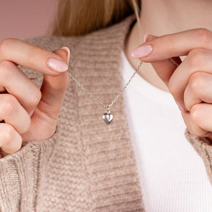 Personalised Puffy Heart Necklace - MYLEE London