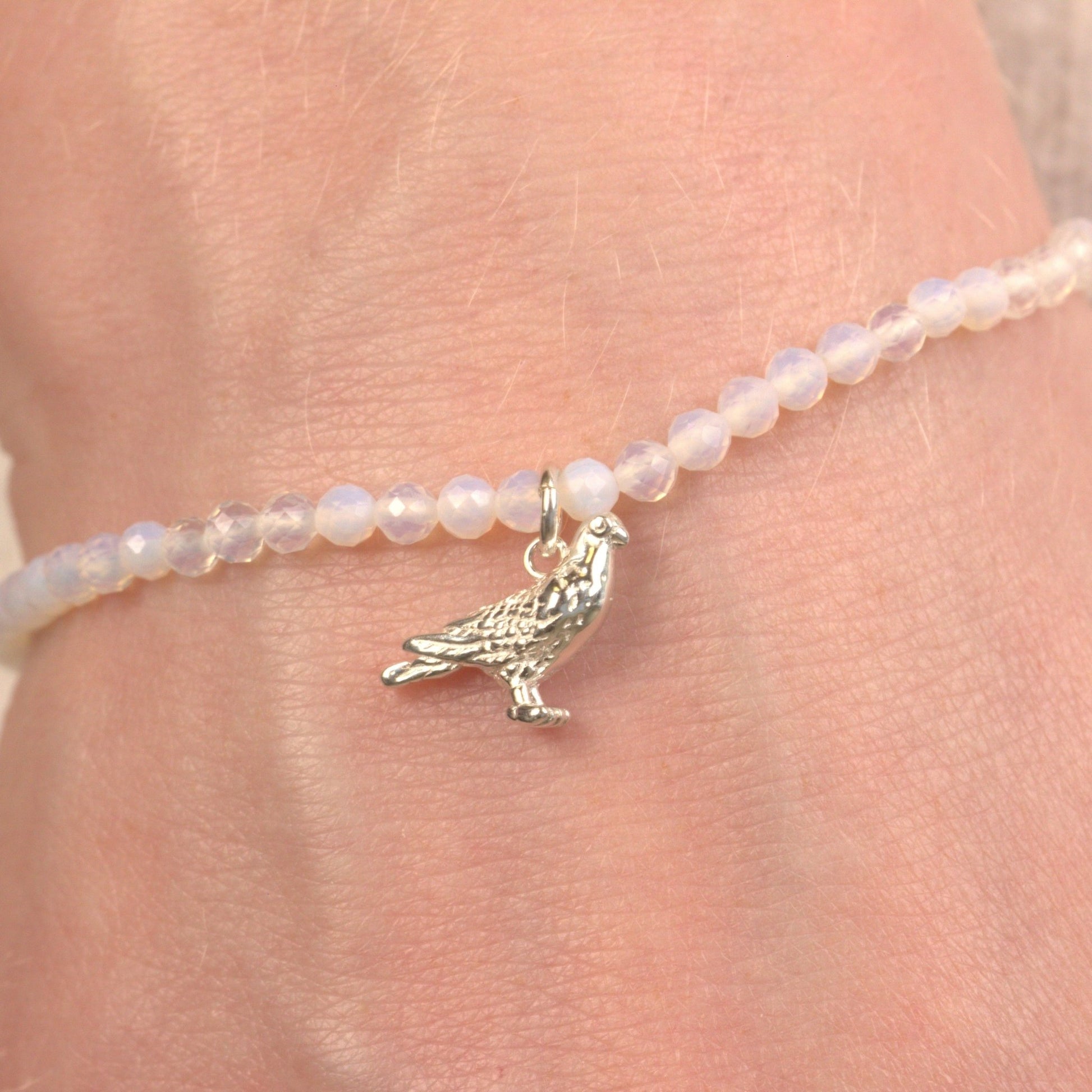 Pigeon Crystal Bracelet - Personalised - MYLEE London