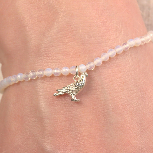 Pigeon Crystal Bracelet - Personalised - MYLEE London