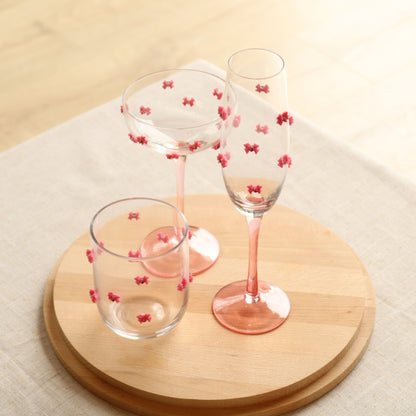 Pink Bow Glasses - MYLEE London