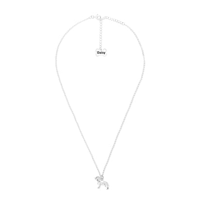 Pitbull Silver Necklace - Personalised - MYLEE London