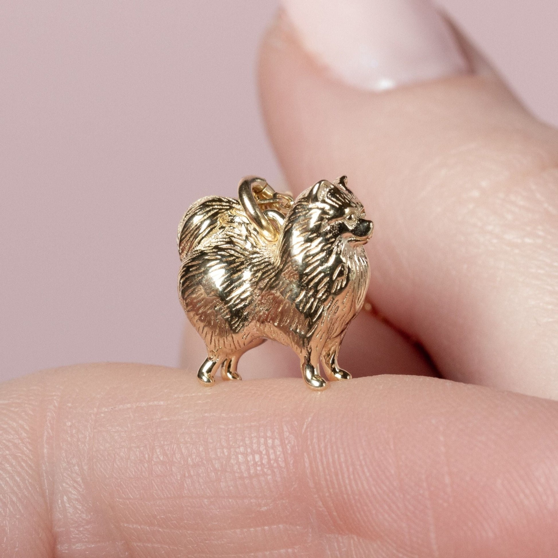 Pomeranian Gold Necklace - Personalised - MYLEE London