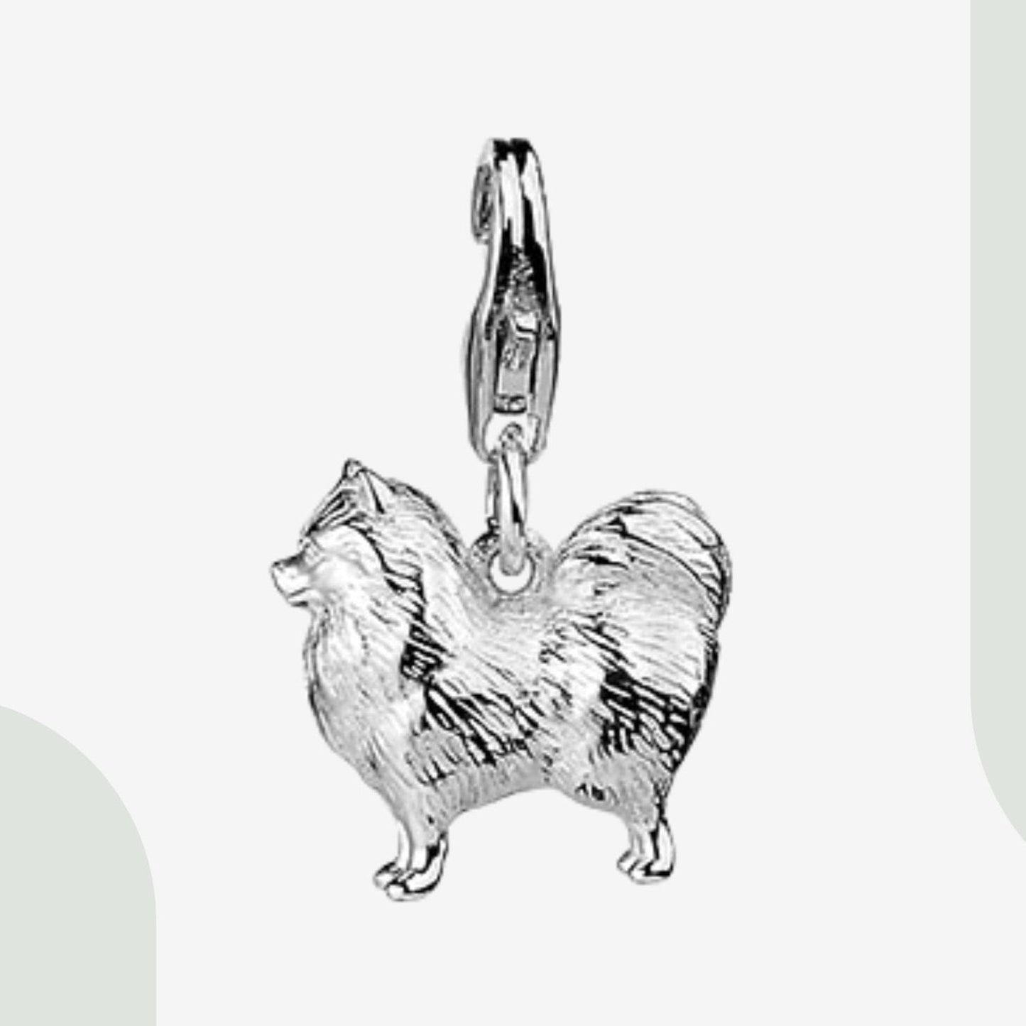 Pomeranian Silver Charm - MYLEE London