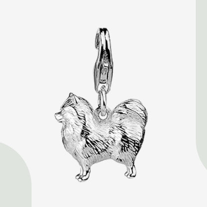Pomeranian Silver Charm - MYLEE London