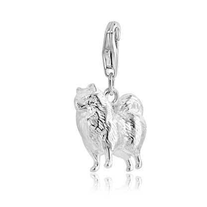 Pomeranian Silver Charm - MYLEE London