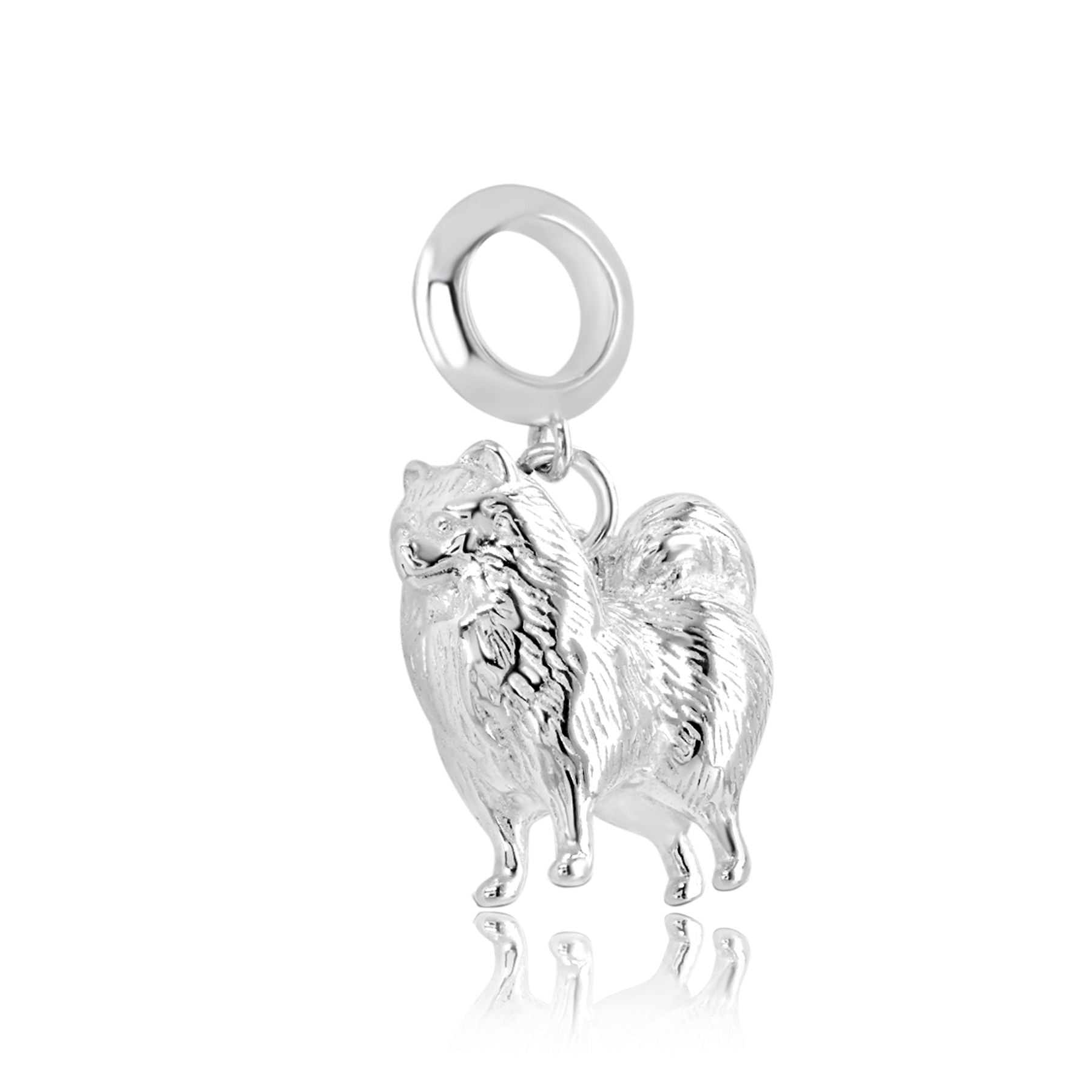 Pomeranian Silver Charm - MYLEE London