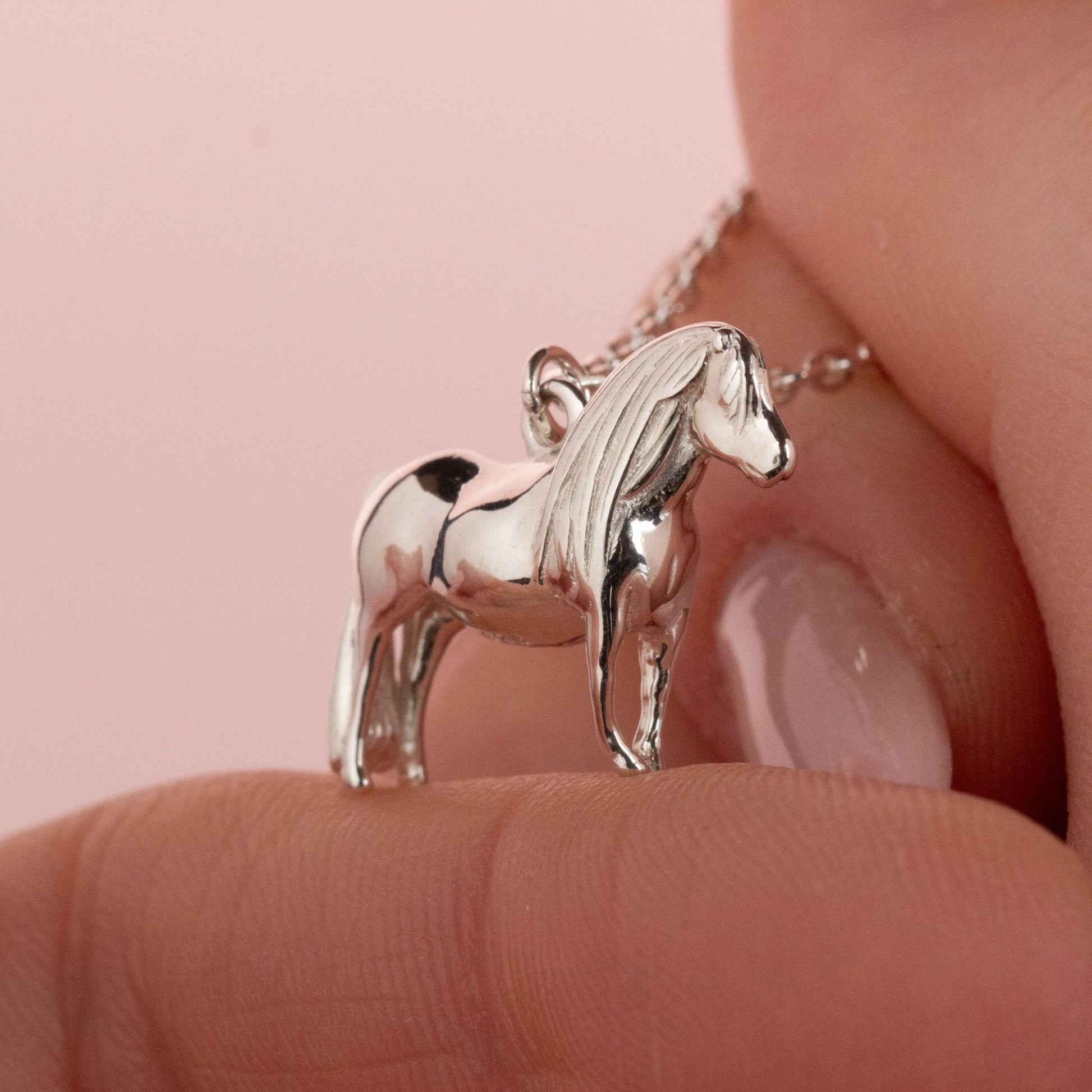 Pony Silver Necklace - Personalised - MYLEE London