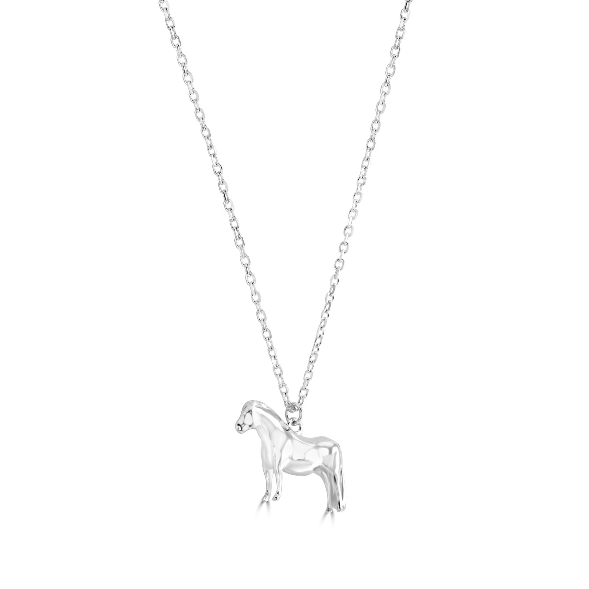 Pony Silver Necklace - Personalised - MYLEE London