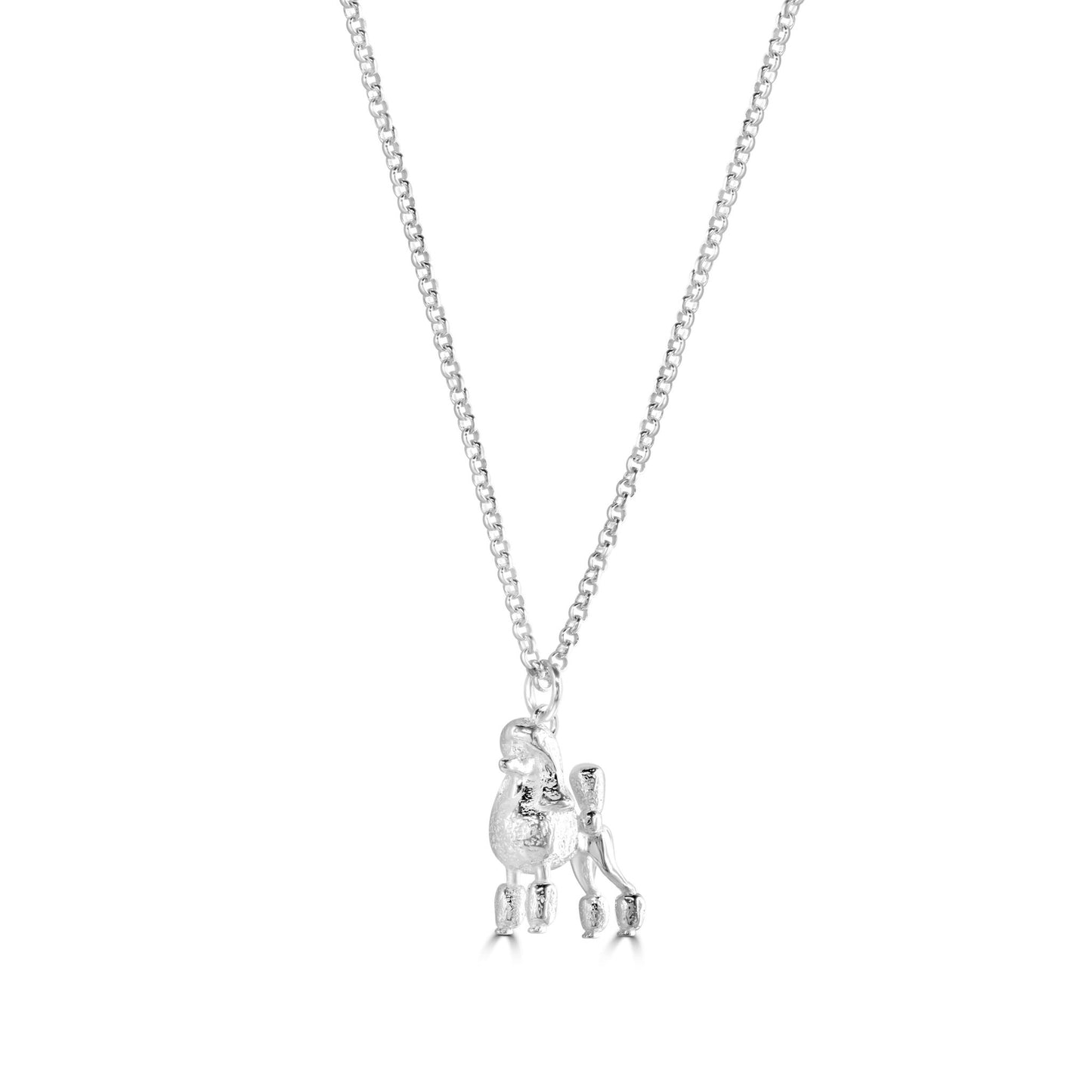 Poodle Silver Necklace - Personalised - MYLEE London