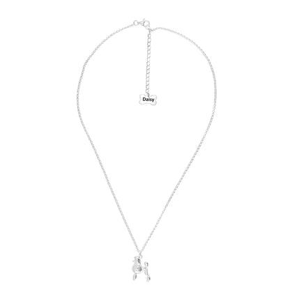 Poodle Silver Necklace - Personalised - MYLEE London