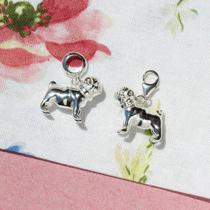 Pug Silver Charm - MYLEE London