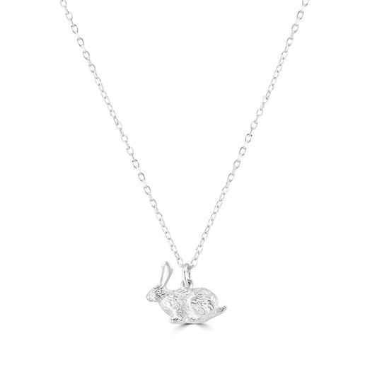 Rabbit Silver Necklace - Personalised - MYLEE London