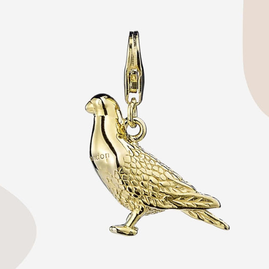 Racing Pigeon Gold Charm - MYLEE London