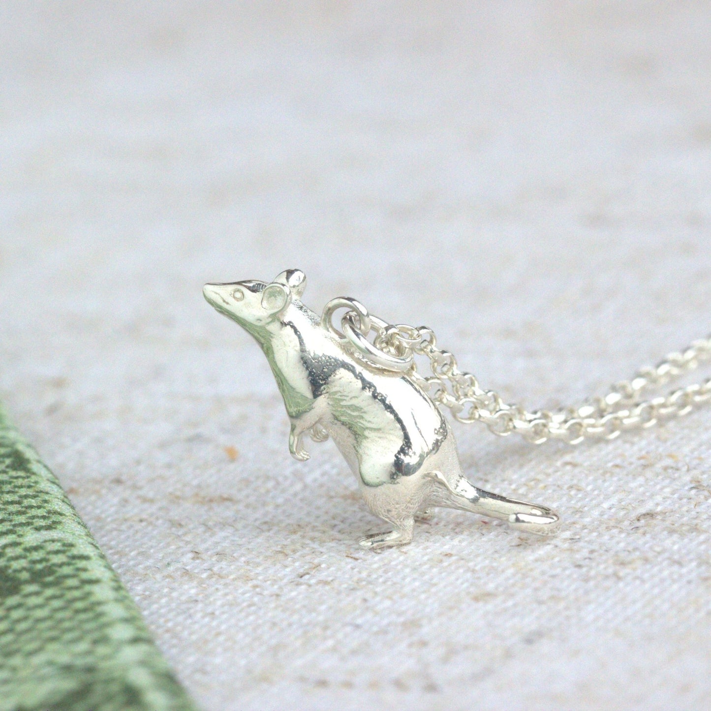 Rat Silver Necklace - Personalised - MYLEE London