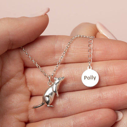 Rat Silver Necklace - Personalised - MYLEE London