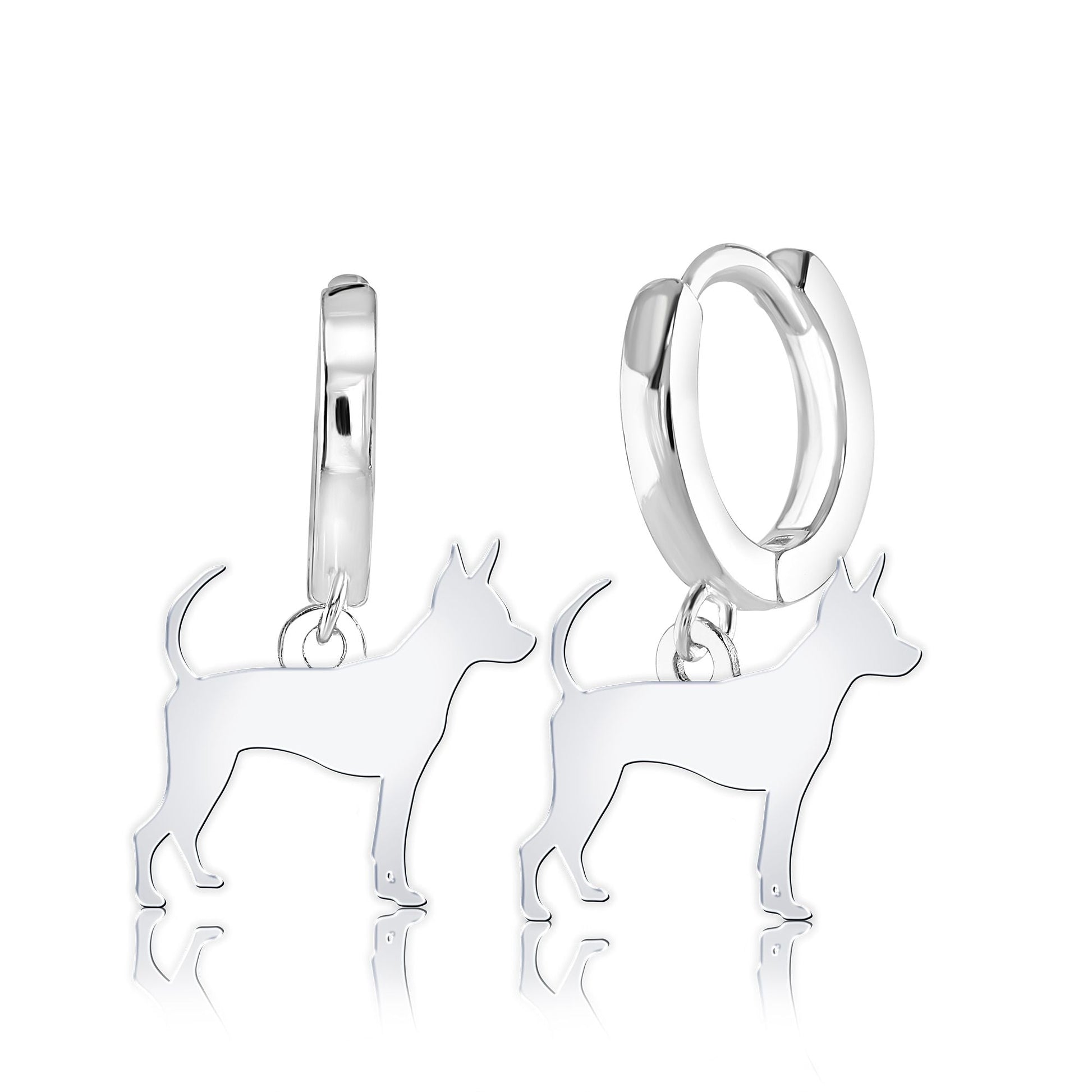 Russian Toy Silhouette Silver Earrings - MYLEE London