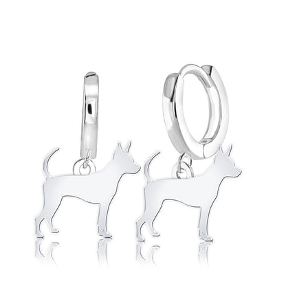 Russian Toy Silhouette Silver Earrings - MYLEE London