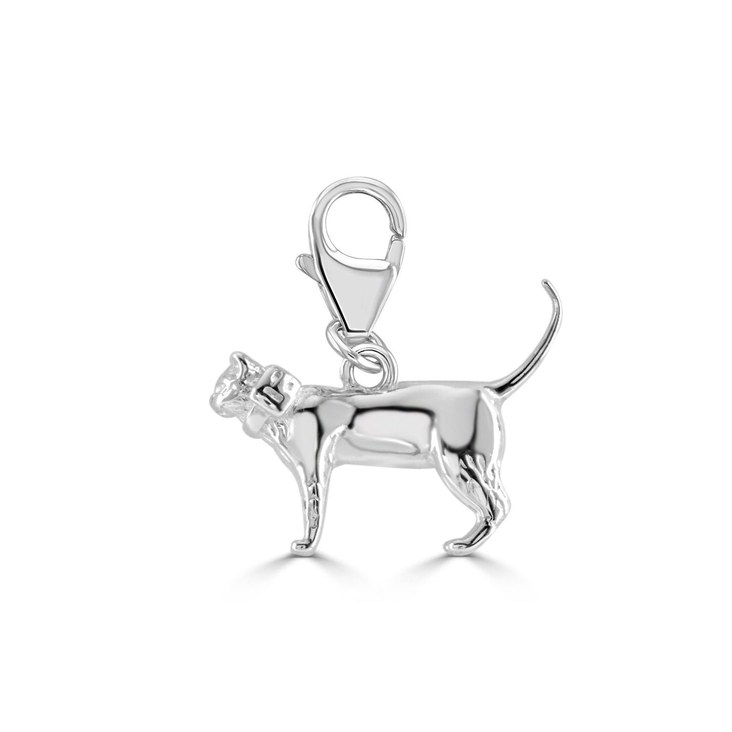 Short - Haired Cat Silver Charm - MYLEE London