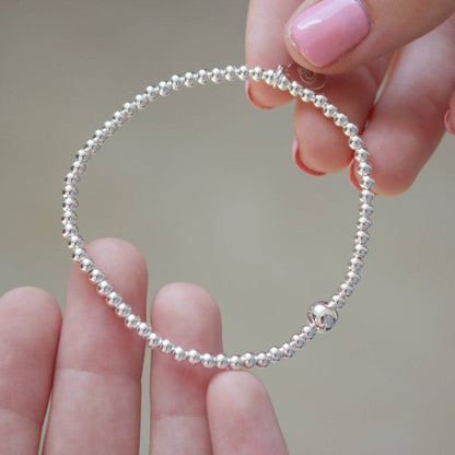 Silver Ball Bead Bracelet - MYLEE London