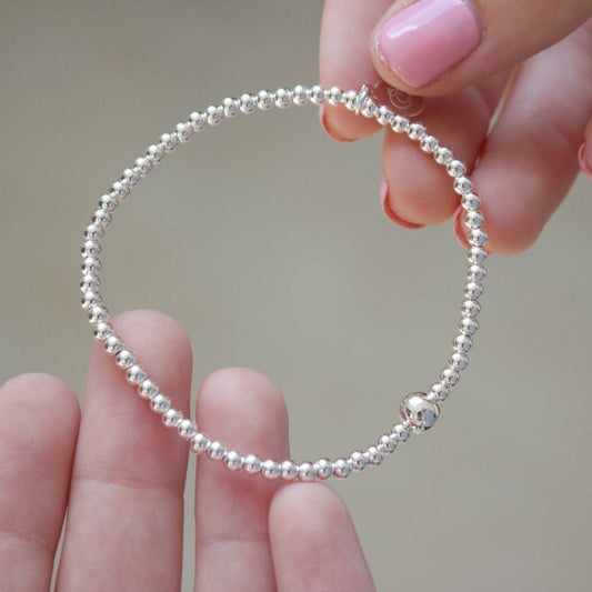 Silver Ball Bead Bracelet - MYLEE London